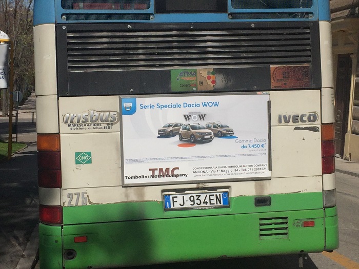 pubblicità negli autobus ancona