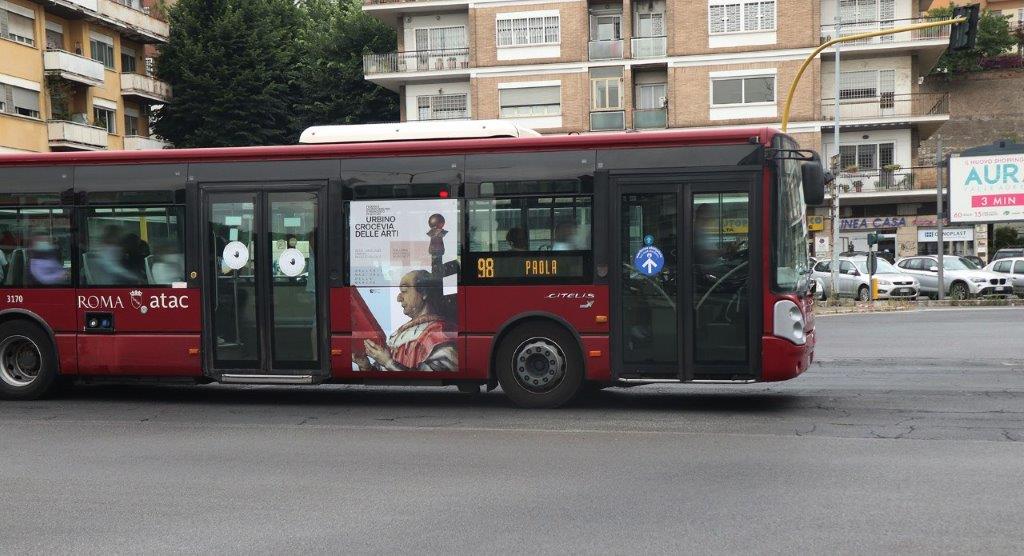 campegne pubblicitarie bei bus di roma